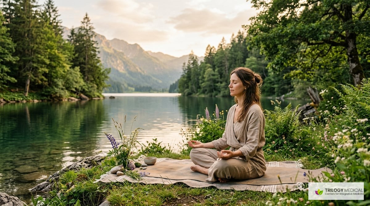 A serene image depicting a peaceful nature scene representing holistic healing, with soft, soothing colors.

Photo-realistic, editorial-quality